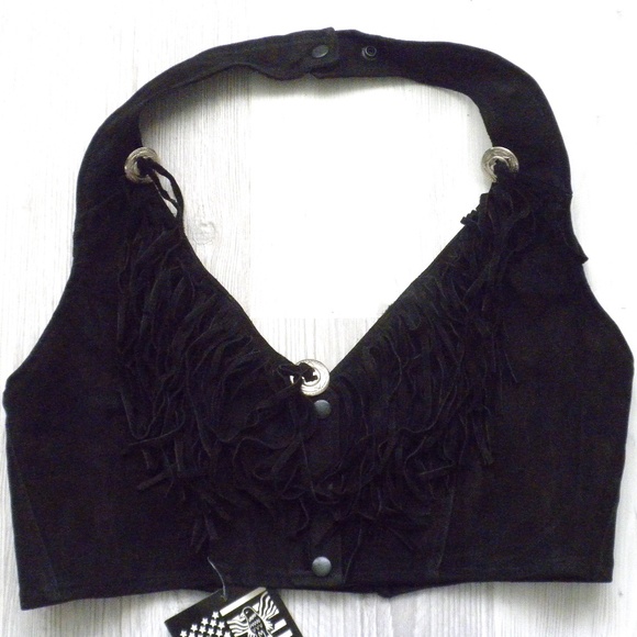 Waist Trainer Leather Suede Buckle Halter XS - Picture 2 of 5